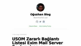 What Blog.oguzhan.info website looked like in 2016 (8 years ago)