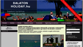 What Balatonholiday.hu website looked like in 2016 (8 years ago)