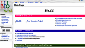 What Bio.cc website looked like in 2016 (7 years ago)