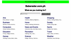 What Baberadar.com.ph website looked like in 2016 (7 years ago)