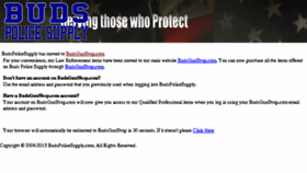 What Budspolicesupply.com website looked like in 2016 (7 years ago)