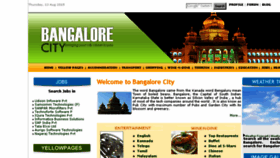 What Bangalore-city.com website looked like in 2016 (7 years ago)