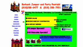 What Burbankjumpers.com website looked like in 2016 (7 years ago)