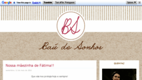 What Baudesonhos.com.br website looked like in 2016 (7 years ago)