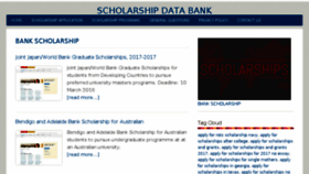 What Bankscholarship.com website looked like in 2016 (7 years ago)