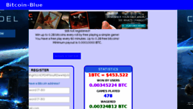 What Bitcoin-blue.com website looked like in 2016 (7 years ago)