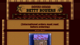 What Bettybowersdownhome.com website looked like in 2016 (8 years ago)