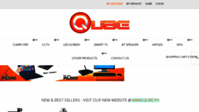 What Buyqube.com website looked like in 2016 (7 years ago)
