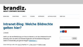 What Brandiz.de website looked like in 2016 (7 years ago)