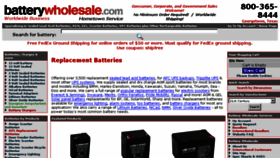 What Batterywholesale.com website looked like in 2016 (7 years ago)