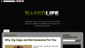 What Bakedlife.com website looked like in 2016 (7 years ago)