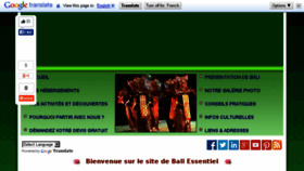 What Baliessentiel.com website looked like in 2016 (7 years ago)