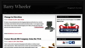 What Barrywheeler.ca website looked like in 2016 (9 years ago)