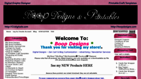 What Boopdesigns.com website looked like in 2016 (7 years ago)