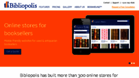 What Bibliopolis.com website looked like in 2016 (7 years ago)