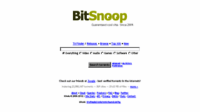What Bitsnoop.com website looked like in 2016 (7 years ago)