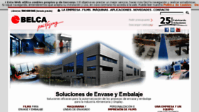 What Belca.es website looked like in 2016 (7 years ago)