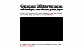 What Bittersmann.de website looked like in 2016 (7 years ago)