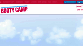 What Bootycamp.com.au website looked like in 2016 (7 years ago)