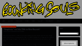 What Bouncingsouls.com website looked like in 2016 (7 years ago)