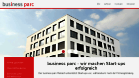 What Businessparc.ch website looked like in 2016 (7 years ago)