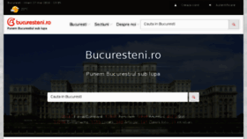 What Bucuresteni.ro website looked like in 2016 (7 years ago)