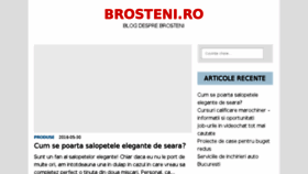 What Brosteni.ro website looked like in 2016 (7 years ago)