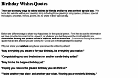 What Birthdaywishesquotes4u.com website looked like in 2016 (7 years ago)