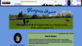 What Bluegrassmama.com website looked like in 2016 (7 years ago)