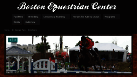 What Bostonequestriancenter.com website looked like in 2016 (8 years ago)