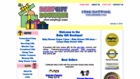 What Babygiftboutique.com website looked like in 2016 (7 years ago)