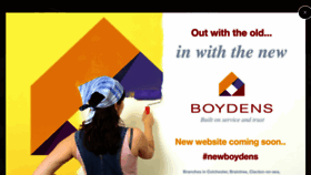 What Boydens.co.uk website looked like in 2016 (7 years ago)