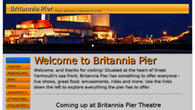 What Britannia-pier.co.uk website looked like in 2016 (8 years ago)