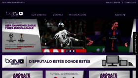 What Beinsportsconnect.es website looked like in 2016 (7 years ago)