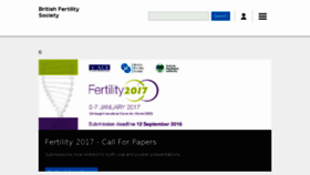 What Britishfertilitysociety.org.uk website looked like in 2016 (7 years ago)