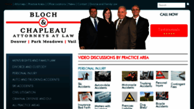 What Blochchapleau.com website looked like in 2016 (7 years ago)