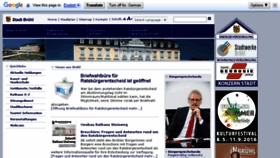 What Bruehl.de website looked like in 2016 (7 years ago)