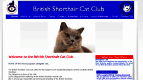 What Britishshorthaircatclub.co.uk website looked like in 2016 (7 years ago)