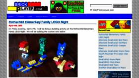 What Brickplayer.com website looked like in 2016 (7 years ago)