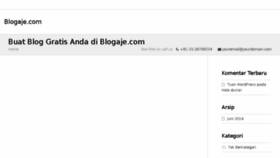 What Blogaje.com website looked like in 2016 (7 years ago)