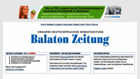 What Balaton-zeitung.info website looked like in 2016 (7 years ago)
