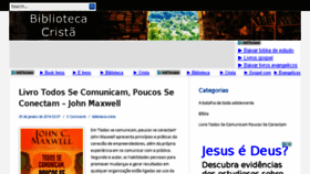 What Bibliotecacrista.com.br website looked like in 2016 (7 years ago)