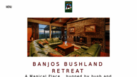 What Banjosretreat.com.au website looked like in 2016 (7 years ago)