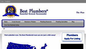 What Bestplumbers.com website looked like in 2016 (7 years ago)
