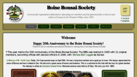 What Boisebonsai.com website looked like in 2016 (7 years ago)