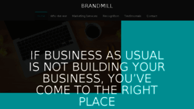 What Brandmill.com website looked like in 2016 (7 years ago)