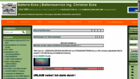 What Batterie-ecke.de website looked like in 2016 (7 years ago)