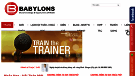 What Babylons.com.vn website looked like in 2016 (7 years ago)