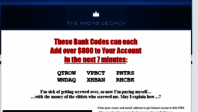 What Bankcodepayout.com website looked like in 2016 (7 years ago)