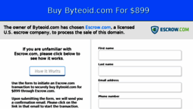 What Byteoid.com website looked like in 2016 (7 years ago)